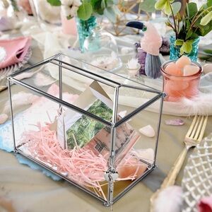 Wedding Card Box with Slot & Lock, Handmade